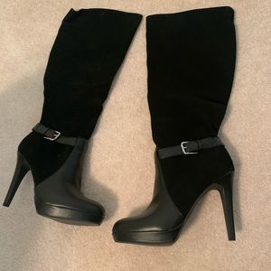 Audrey brooke boots 9 1/2 wide calf. Letter upper man balance made materials